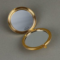 VANITY FAIR Gold Tone Gemstone Mirror Compact