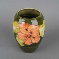 MOORCROFT Hibiscus Green Ground Vase