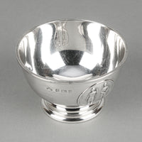ELKINGTON & CO. Sterling Silver Footed Bowl with Sit Perpetuum Medallion
