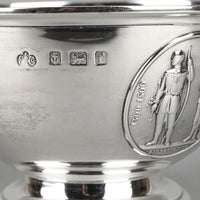 ELKINGTON & CO. Sterling Silver Footed Bowl with Sit Perpetuum Medallion