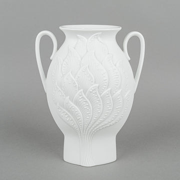 KAISER M. Frey White Bisque Op Art Urn Vase 579