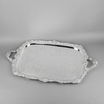 CHARLES HOWARD COLLINS Reproduction Old Sheffield Plate Silverplate Tray