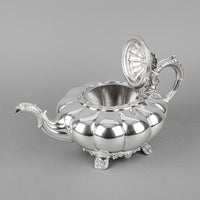 CHARLES HOWARD COLLINS Reproduction Old Sheffield Plate Silverplate Teapots