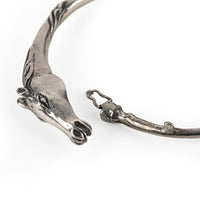 Sterling Silver Horse Hinged Bangle