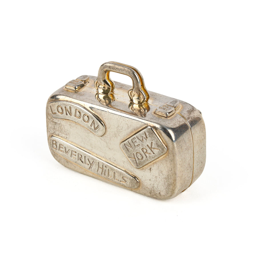 TIFFANY & CO. Sterling Silver Luggage Pill Box