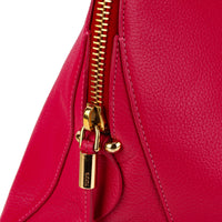 TODS Sella Bugatti Satchel - Fuchsia Pebbled Leather