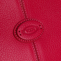 TODS Sella Bugatti Satchel - Fuchsia Pebbled Leather