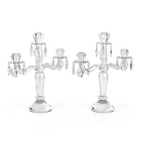 VILLEROY & BOCH Retro Accessories Crystal 3-Light Candelabra - Set of 2