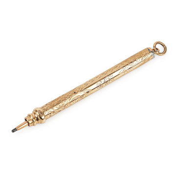 WV&S 15K Yellow Gold Chased Chatelaine Pencil