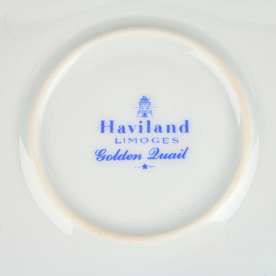 HAVILAND Limoges Golden Quail Platter/Charger