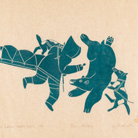 Mona Ohoveluk (Ulukhaktok 1935-1992) "Bear Attacking"