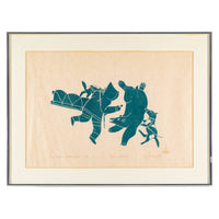 Mona Ohoveluk (Ulukhaktok 1935-1992) "Bear Attacking"