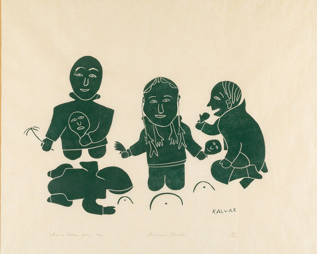 Helen Kalvak (Tahiryuak Lake 1901-1984) "Shaman's Ritual"