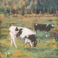 Anne Gee (American 20thC) Cows - Pastel On Paper
