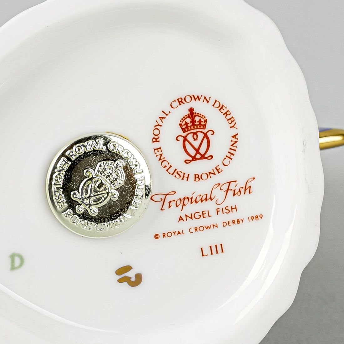 ROYAL CROWN DERBY Paperweight Tropical Fish Angel Fish