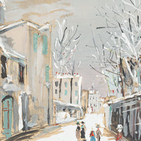 After Maurice Utrillo (French 1883-1955) La Vieille Rue Saint-Vincent" Jacomet Pochoir Print on paper