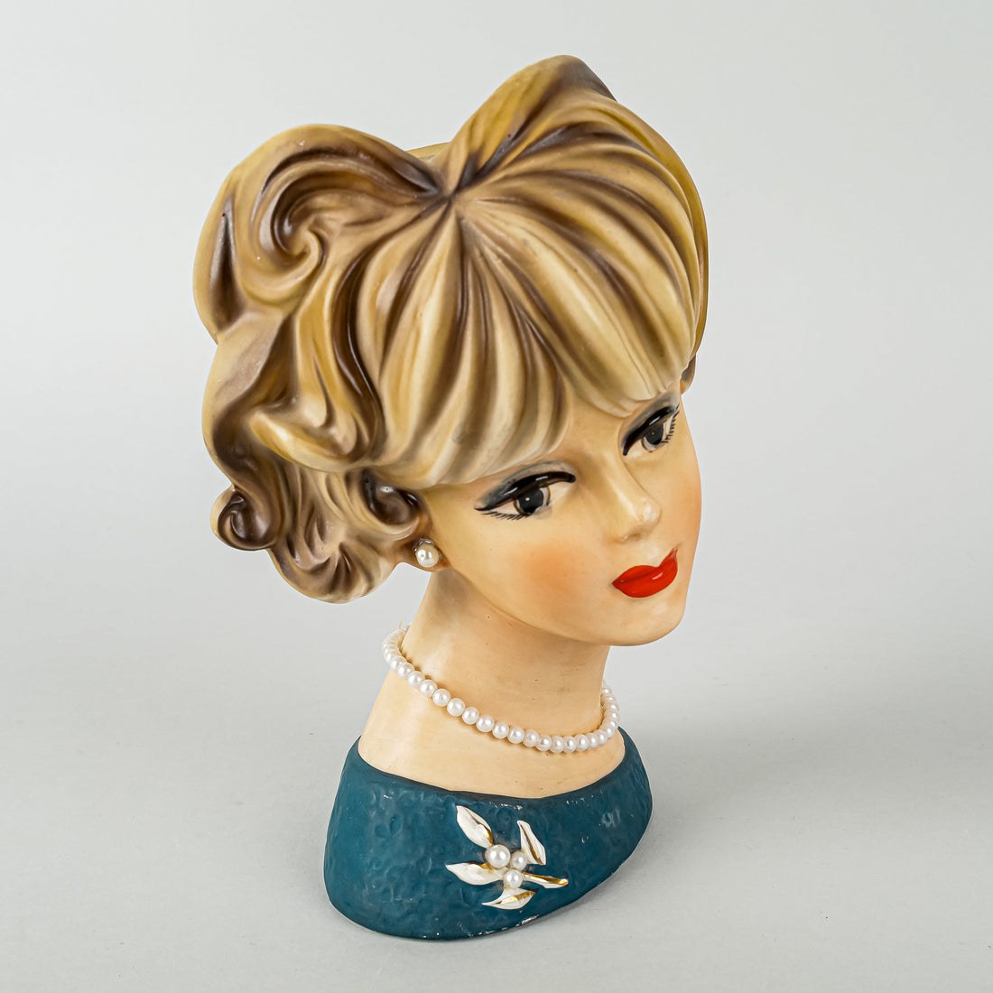 NAPCO Lady Head Vase C7473 H7.5"