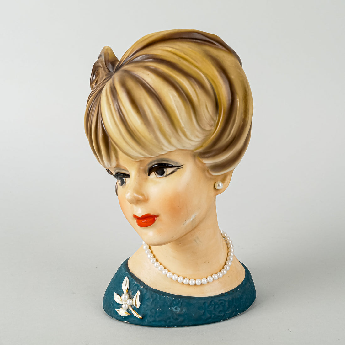 NAPCO Lady Head Vase C7473 H7.5"