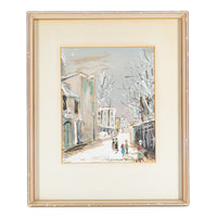 After Maurice Utrillo (French 1883-1955) La Vieille Rue Saint-Vincent" Jacomet Pochoir Print on paper