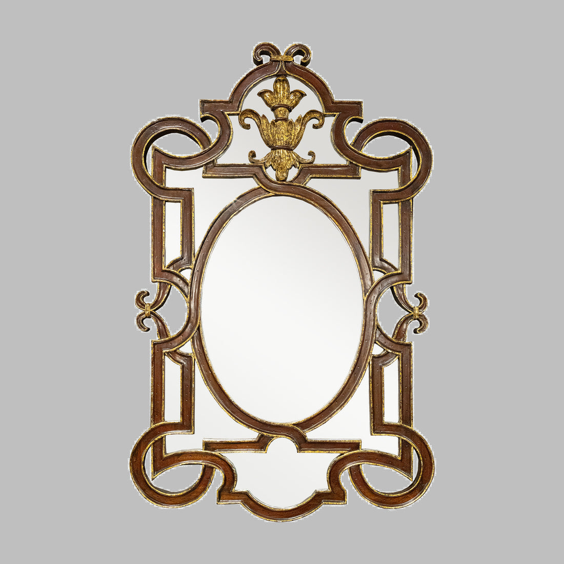 LA BARGE Vintage Baroque Influenced Mirror