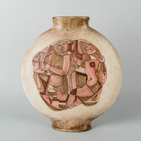 T&S HARLANDER Brooklin Art Pottery Vase H14.25"