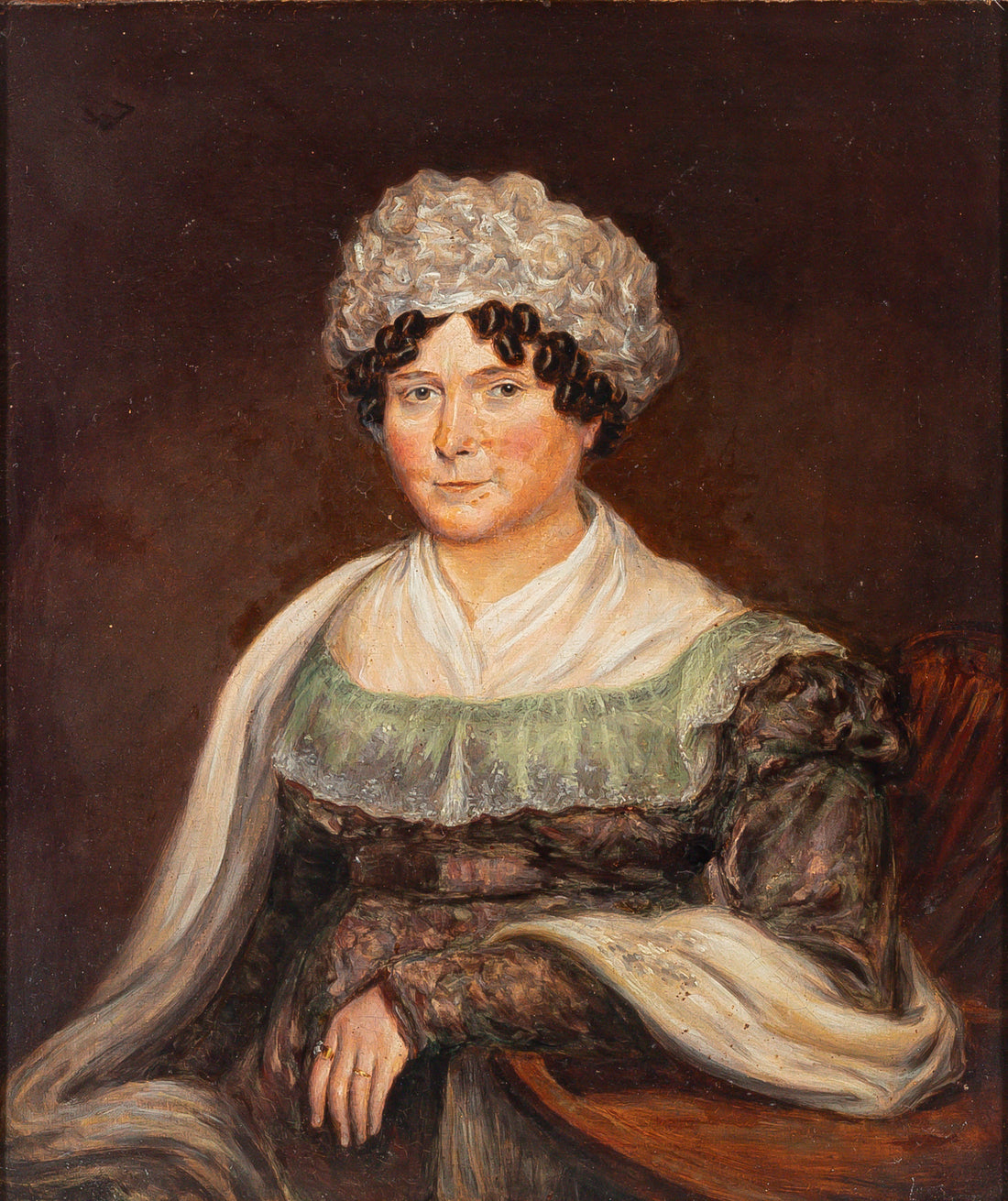 Attributed To Thomas Arrowsmith (British 1722-1829) Portrait - Regency Era Lady