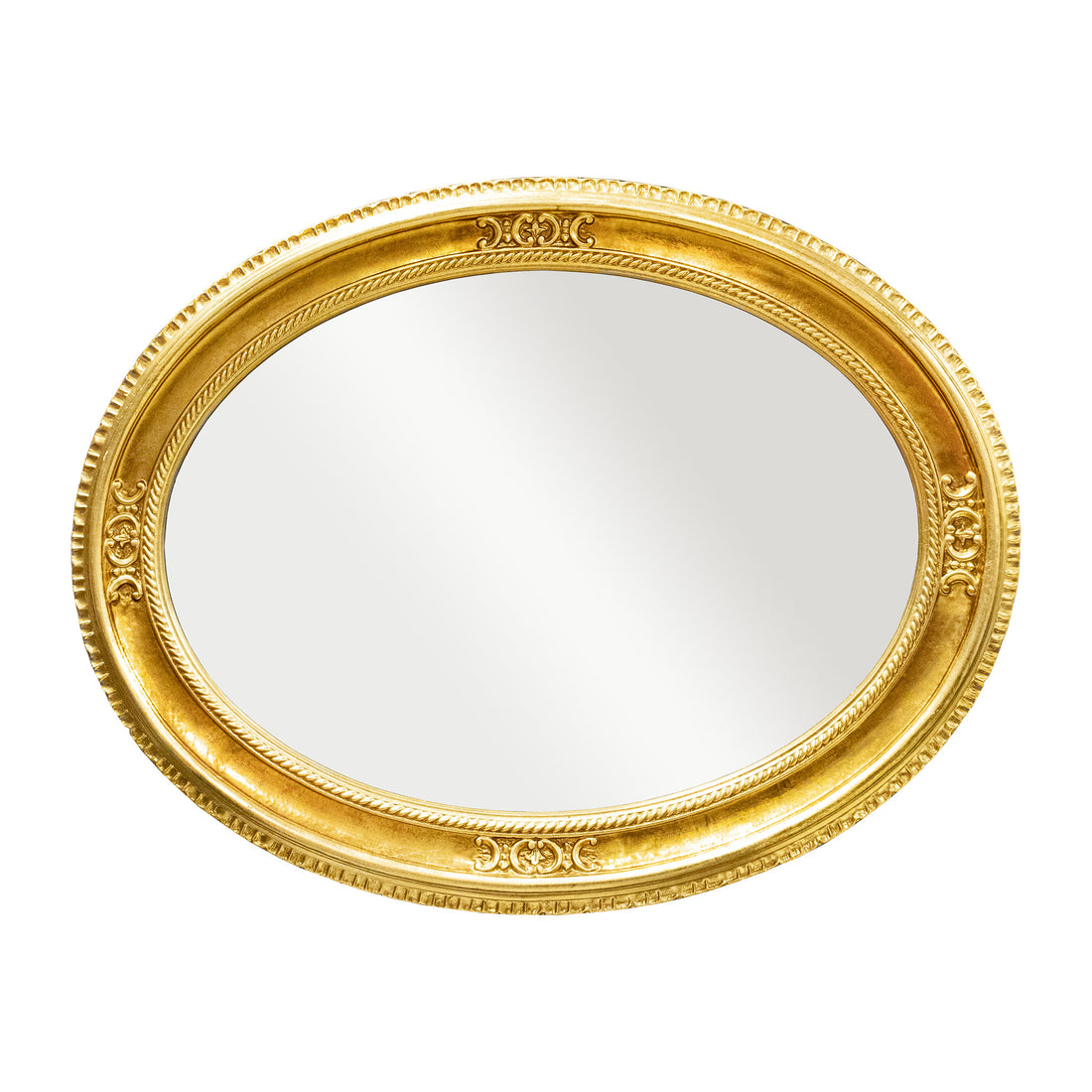 Gilt Napoleon III Style Oval Mirror