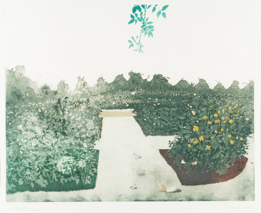 Patrick Procktor (British 1936-1923) "Queen Mary's Rose Garden, Regent's Park" (1971)
