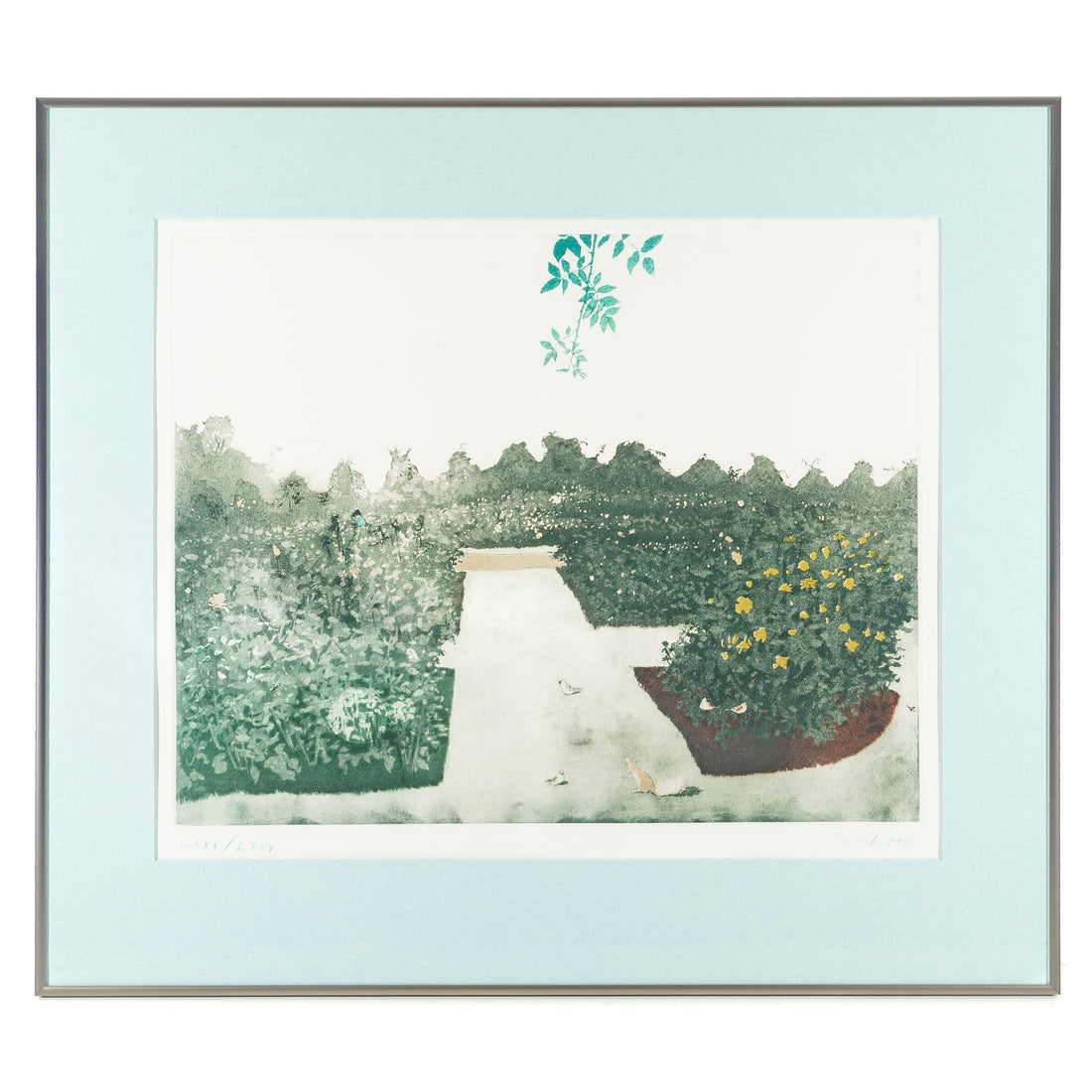 Patrick Procktor (British 1936-1923) "Queen Mary's Rose Garden, Regent's Park" (1971)
