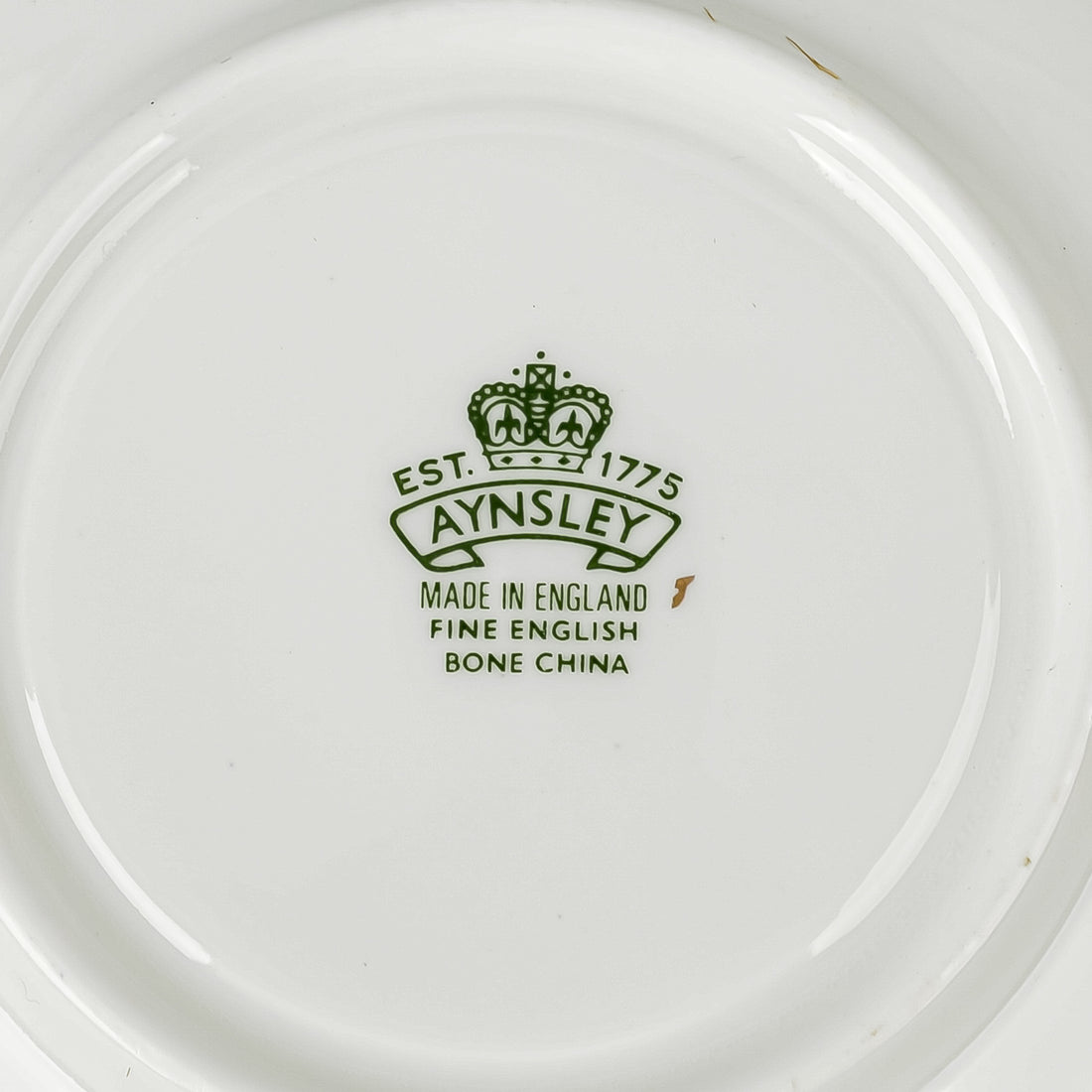 AYNSLEY Cup & Saucer C1033 JA Bailey Cabbage Rose-Cobalt