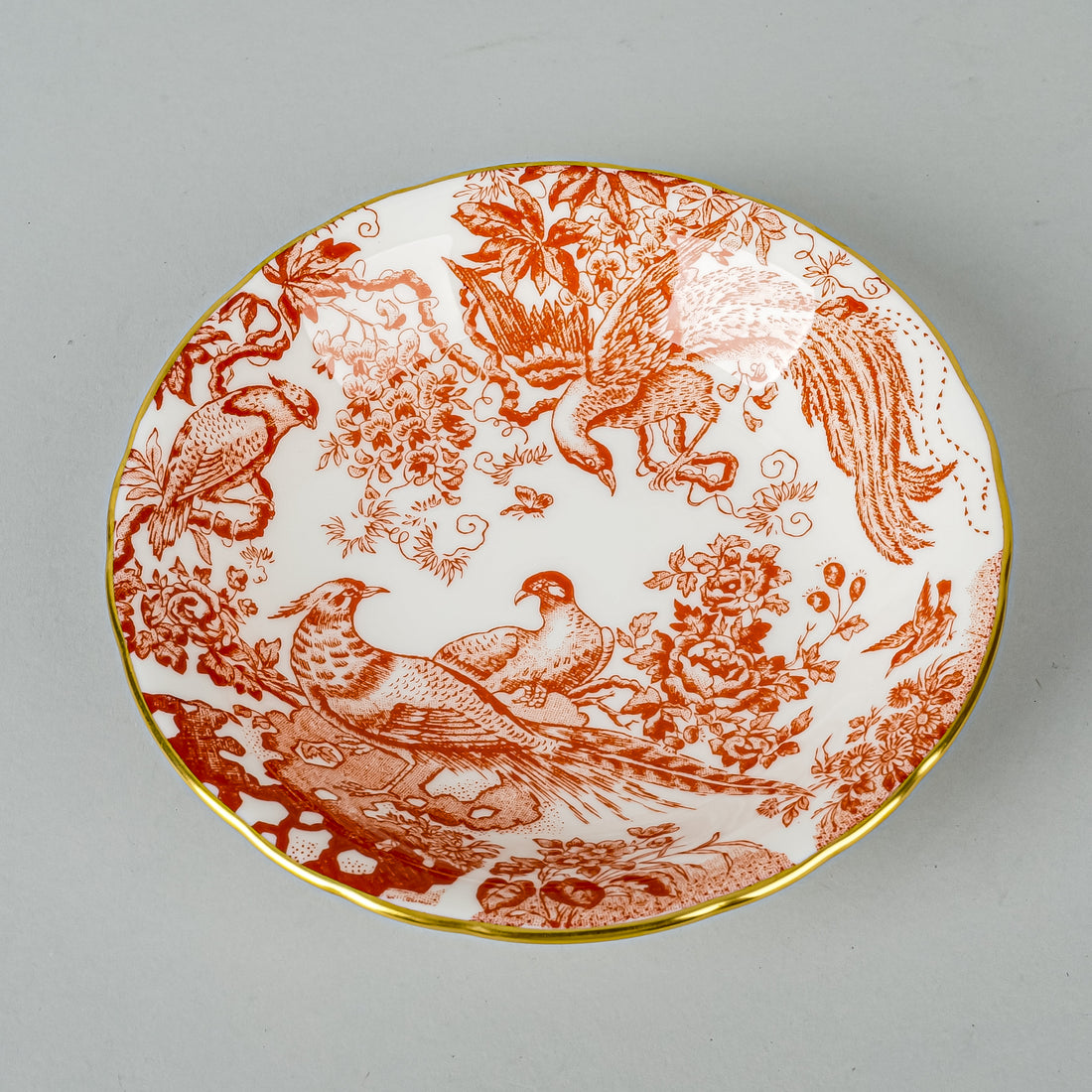 ROYAL CROWN DERBY Red Aves A74 Nappies Set Of 4