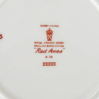 ROYAL CROWN DERBY Red Aves A74 Nappies Set Of 4