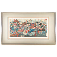 Yoshitoshi Tsukioka (Japanese 1839-1892) Argument Over Oars During Genpei War