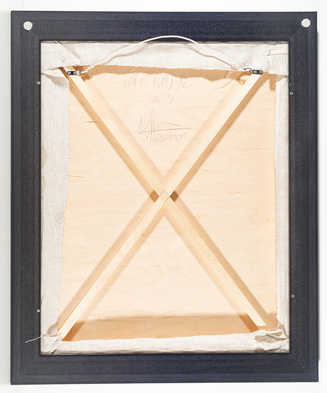 David Trevor "Monument" Abstract Oil On Canvas-Wrapped Board