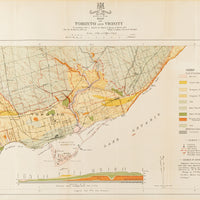 Framed Geological Map of Toronto And Vicinity