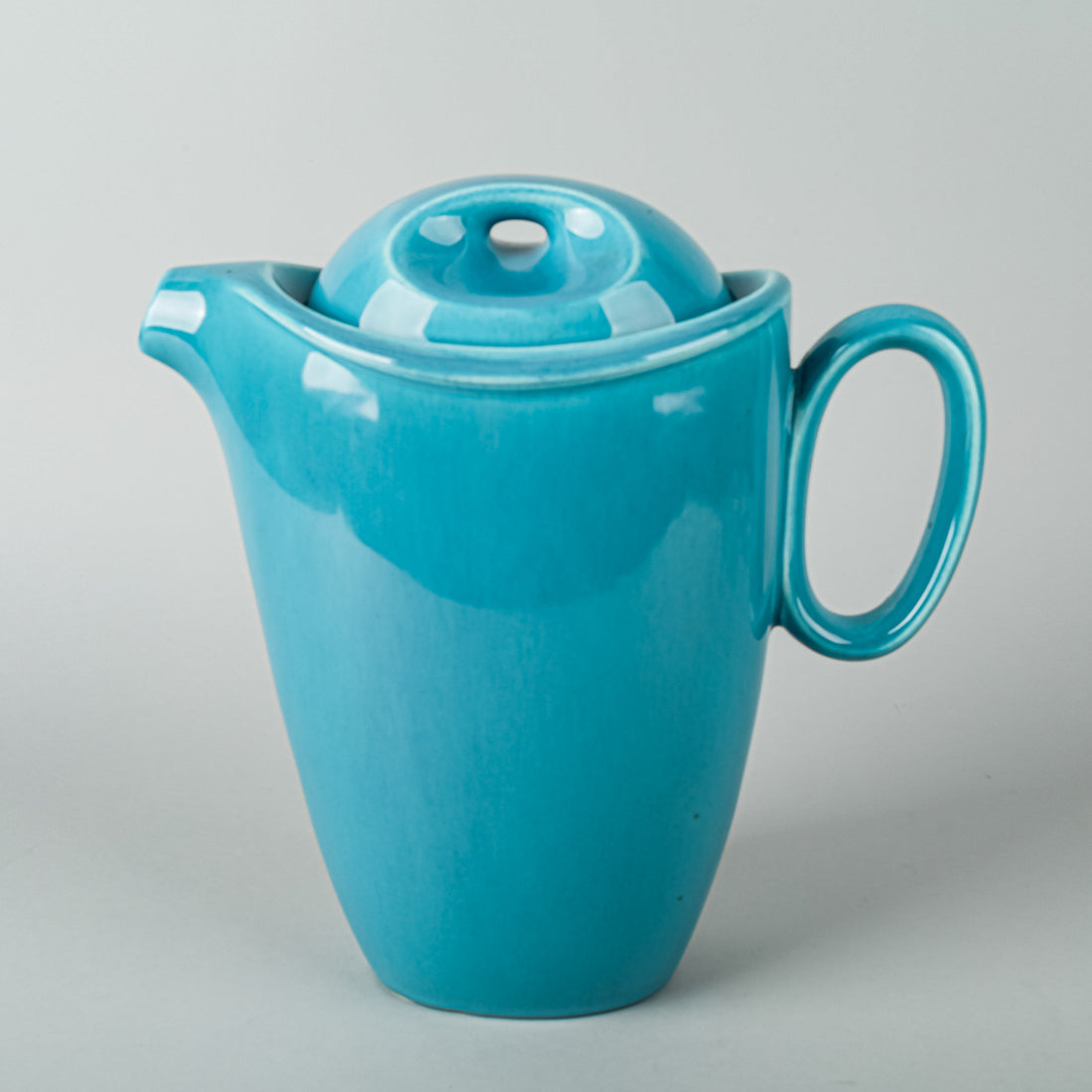 HOMER LAUGHLIN Epicure Turquoise Coffee Pot With Lid