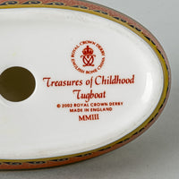 ROYAL CROWN DERBY Figurine Treasures of Childhood - Tugboat