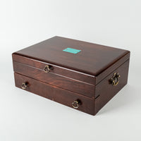REED & BARTON Eureka BIRKS Wooden Flatware Chest With Drawer