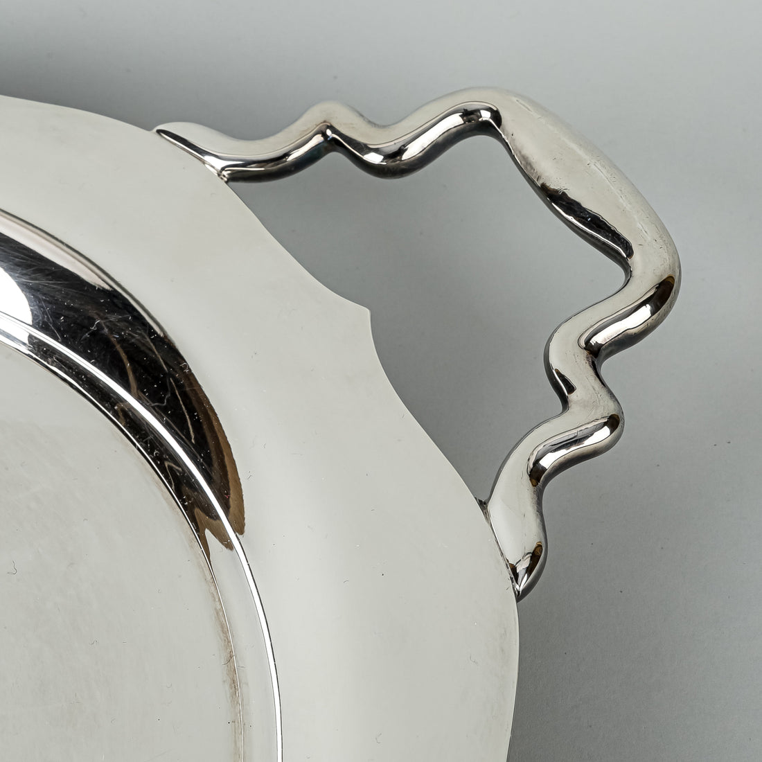 KINGSWAY PLATE Silverplate Footed Tray