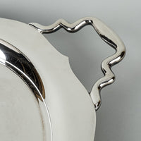 KINGSWAY PLATE Silverplate Footed Tray