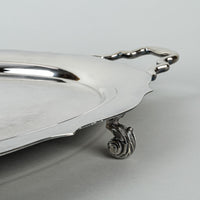 KINGSWAY PLATE Silverplate Footed Tray