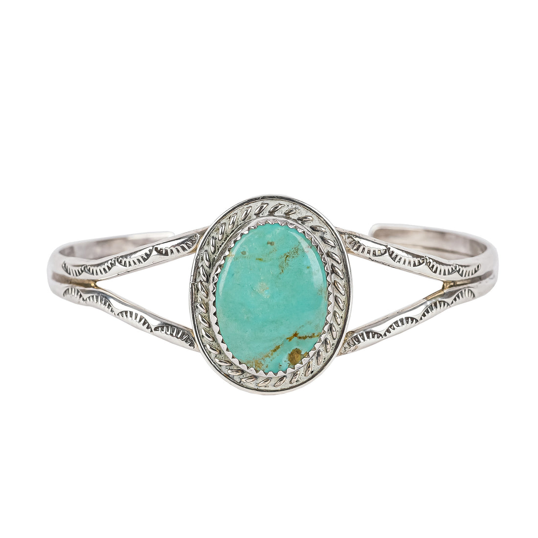 BR Navajo Sterling Turquoise Cuff Bracelet
