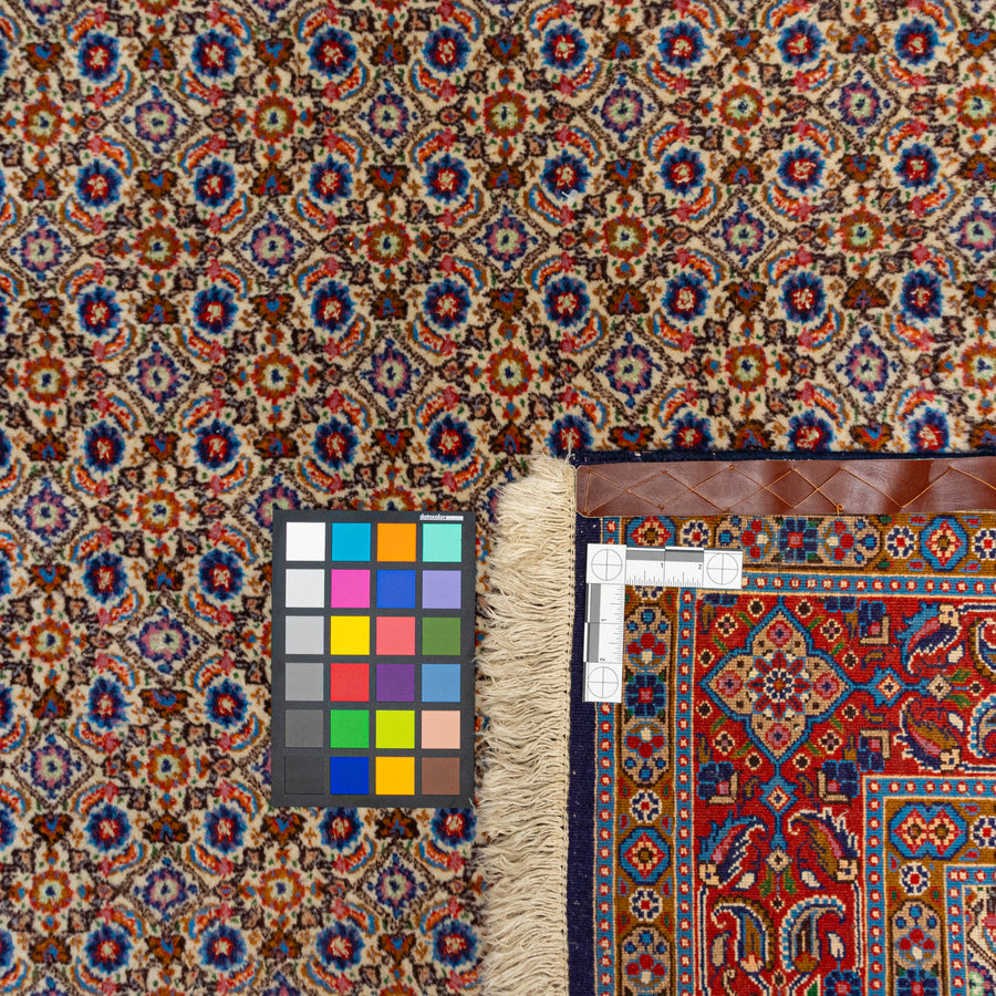 Hand Knotted Wool Moud Style Persian Rug