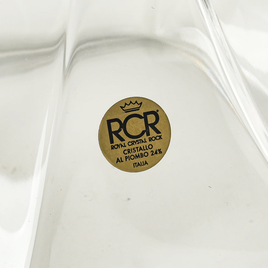 ROYAL CRYSTAL ROCK Crystal Claret Jug With Silverplate Top