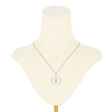 GEORG JENSEN Sterling Enamel Daisy Pendant Necklace