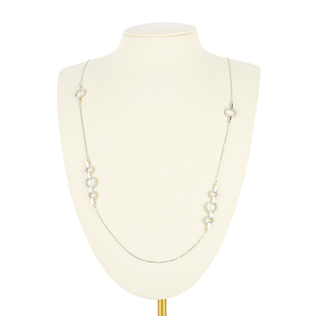 SWAROVSKI Silver Tone Long Necklace