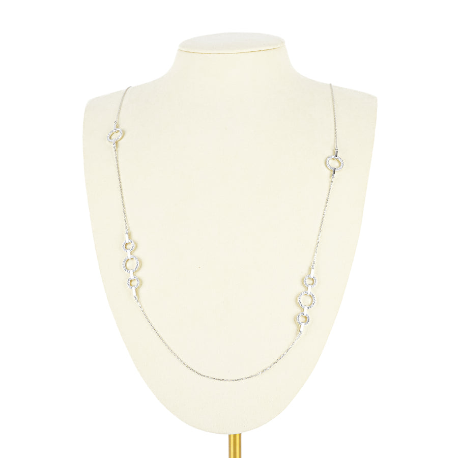 SWAROVSKI Silver Tone Long Necklace