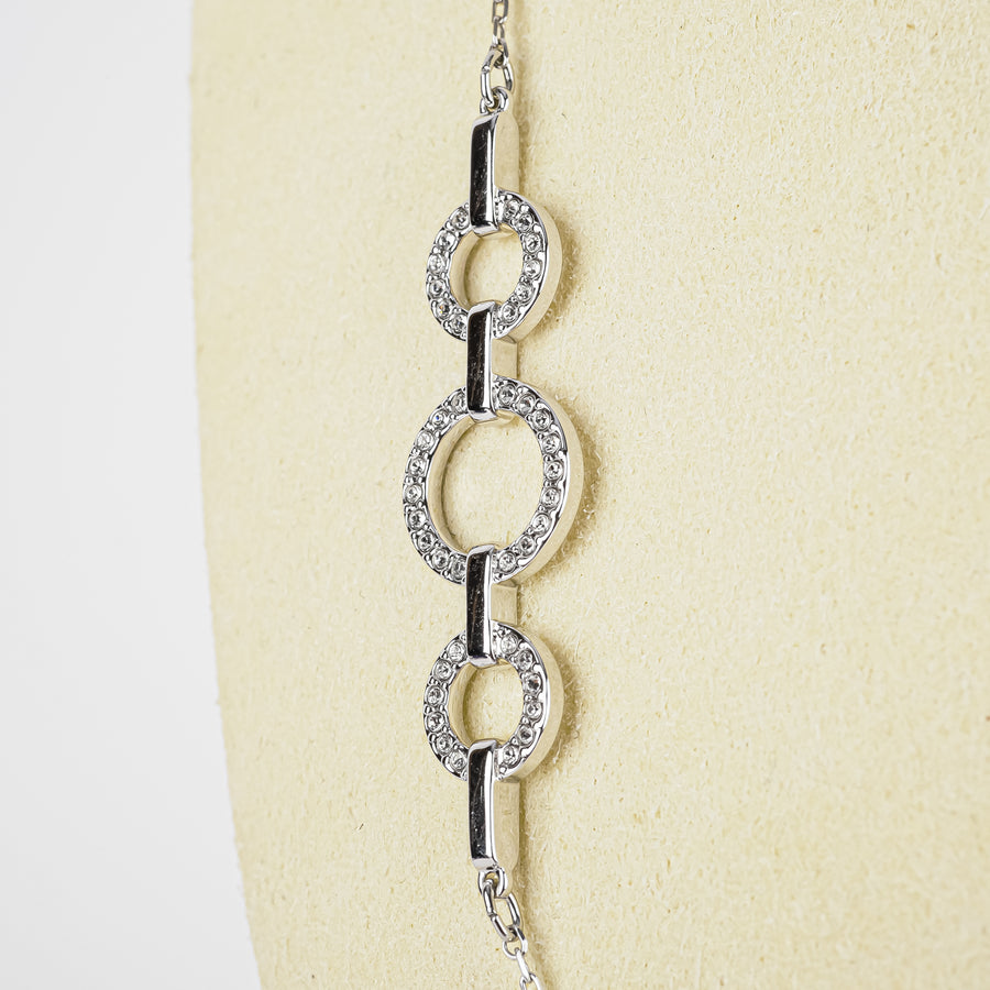 SWAROVSKI Silver Tone Long Necklace