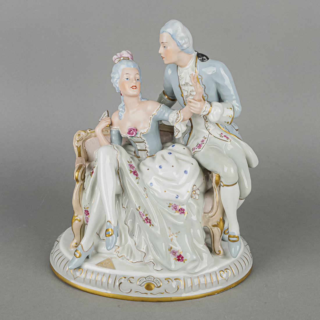 RDUX Figural Grouping Seated Courting Couple