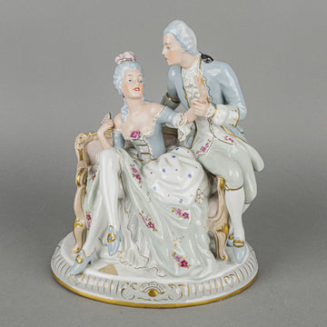 RDUX Figural Grouping Seated Courting Couple